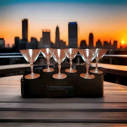 Crystal cocktail glasses - crystal,